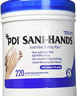 PDI Sanihands ALC Antimicrobial Alcohol Gel Hand Wipes buy (220 Wipes)