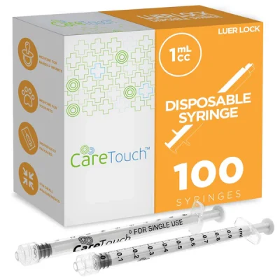 CareTouch 1ml Luer Lock Syringe Only Buy (100/Box)