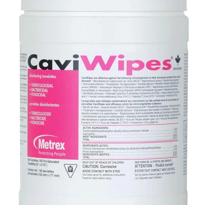 CaviWipes Metrex Disinfecting Towelettes Canister Wipes (160 Count)