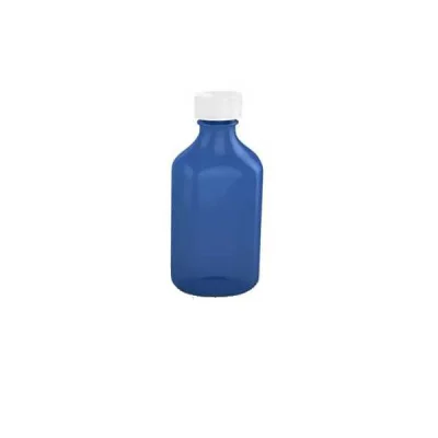 12oz Blue Color Safe Oval Bottle w/ Child Resistant Cap Buy